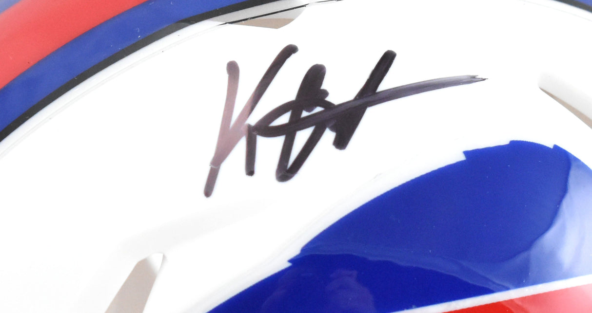 Keon Coleman Autographed Buffalo Bills Speed Mini Helmet - Beckett W Hologram