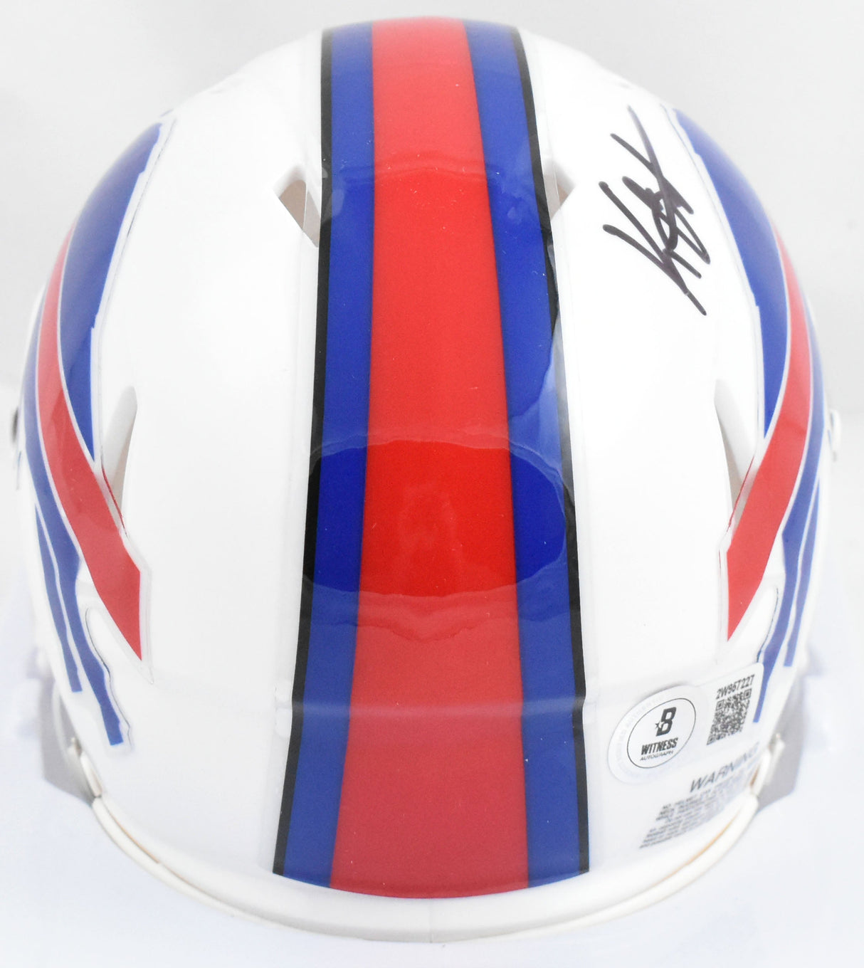 Keon Coleman Autographed Buffalo Bills Speed Mini Helmet - Beckett W Hologram