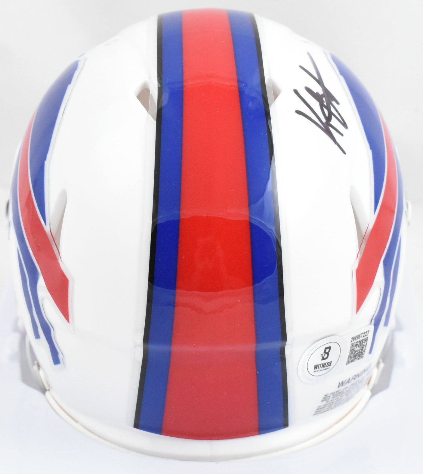 Keon Coleman Autographed Buffalo Bills Speed Mini Helmet - Beckett W Hologram