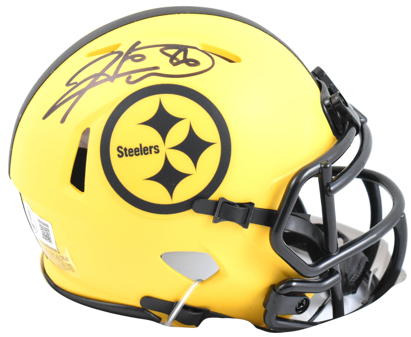 Hines Ward Autographed Pittsburgh Steelers Rave Speed Mini Helmet-Beckett W Holo