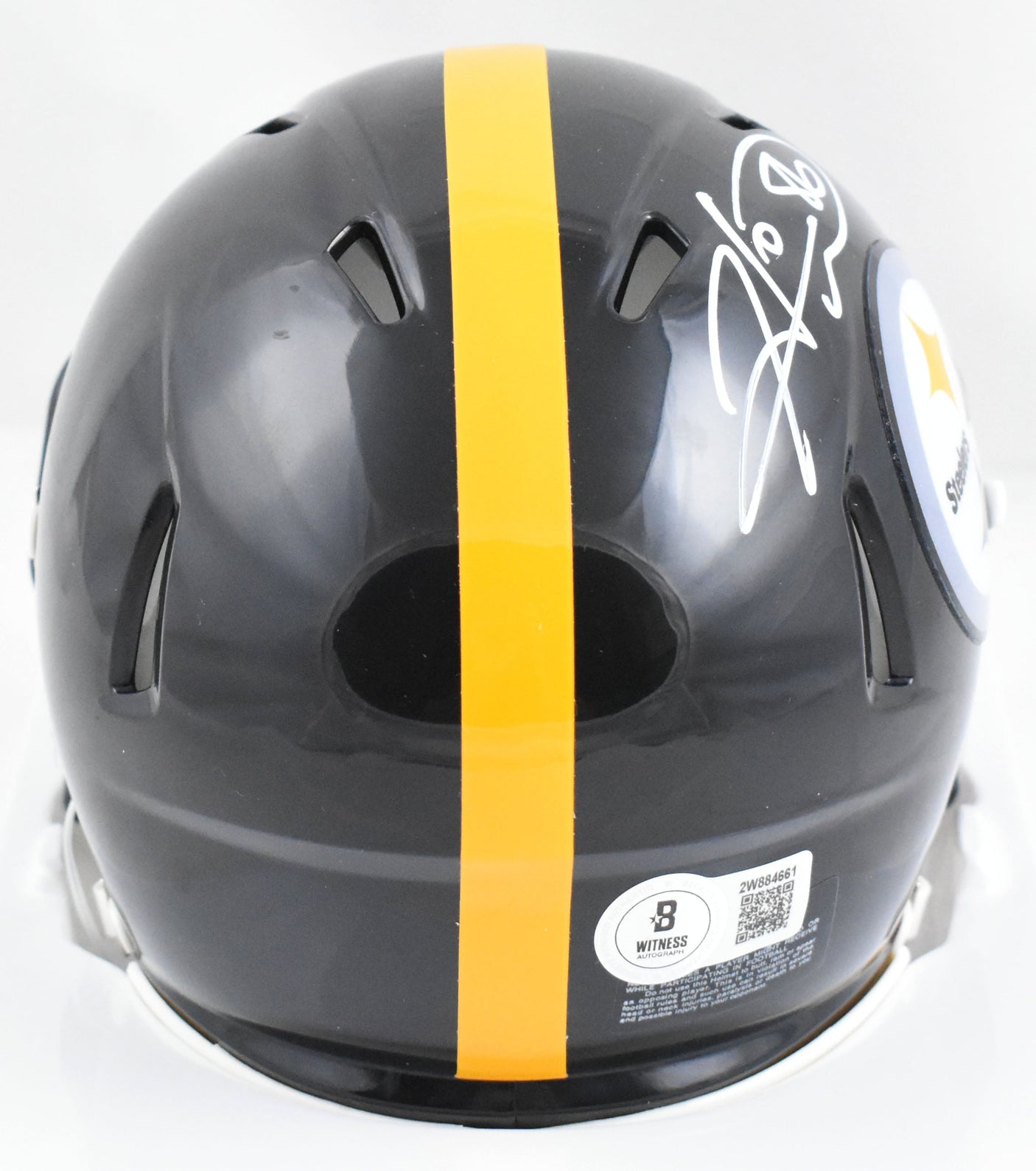 Hines Ward Signed Pittsburgh Steelers Speed Mini Helmet - Beckett W Holo *White