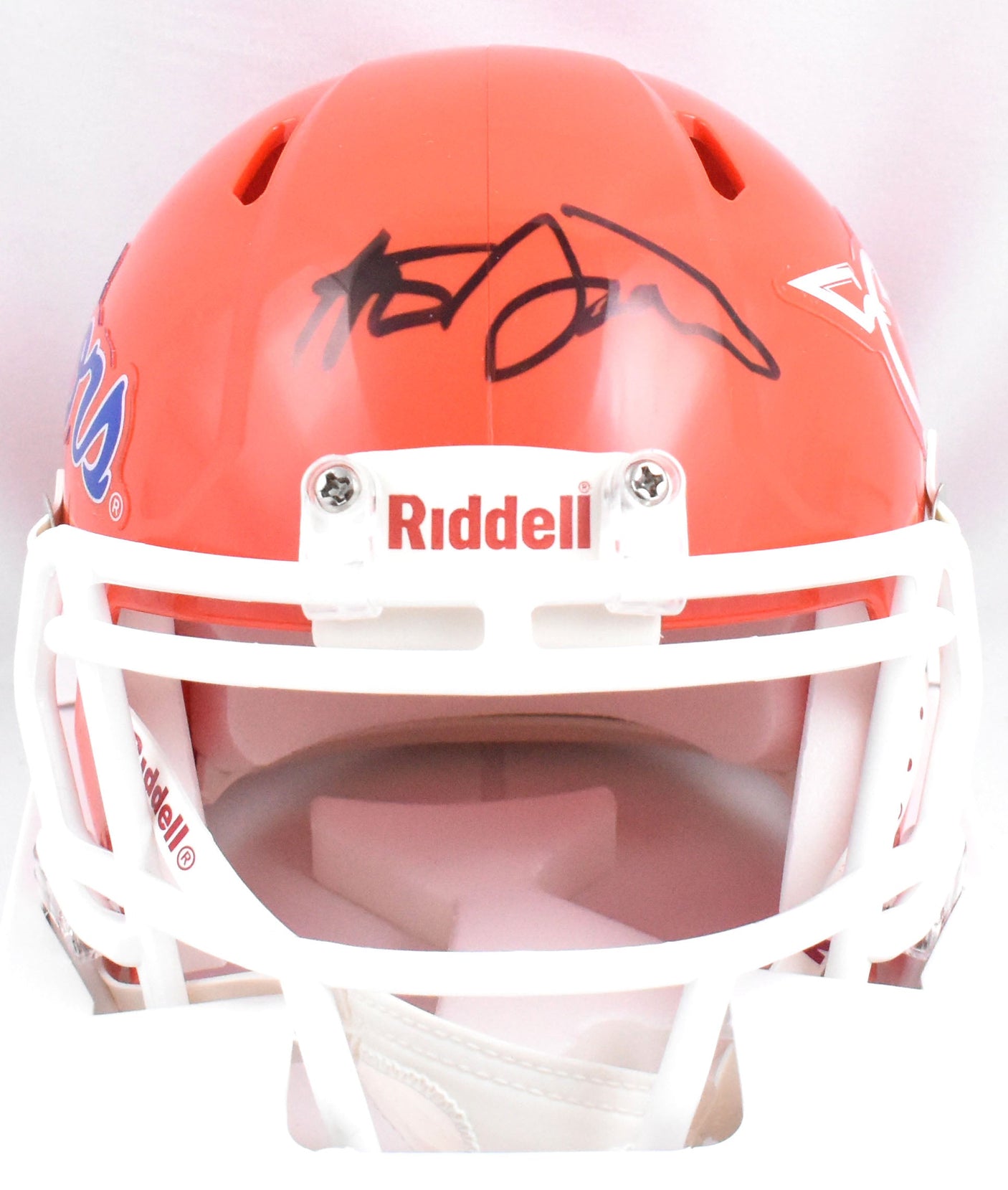 Steve Spurrier Signed Florida Gators Tom Petty Speed Mini Helmet-Beckett W Holo