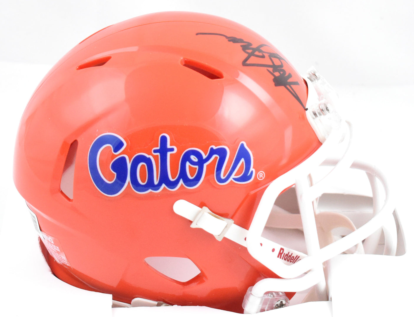 Steve Spurrier Signed Florida Gators Tom Petty Speed Mini Helmet-Beckett W Holo