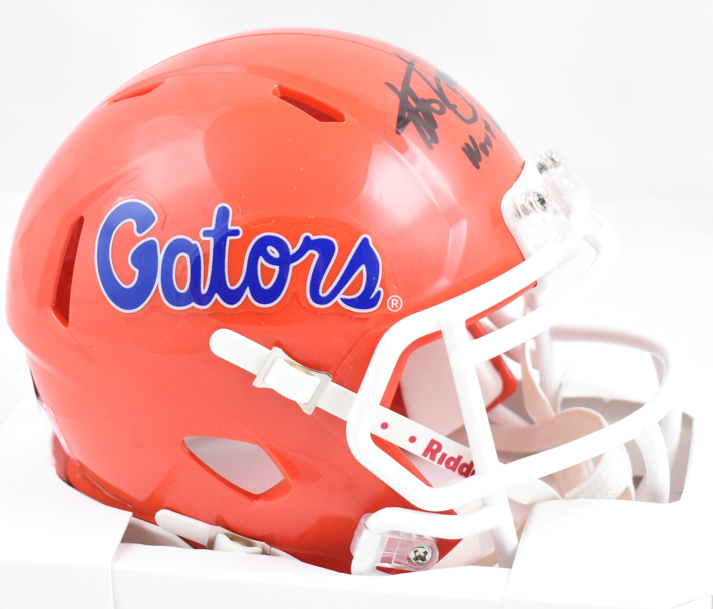 Steve Spurrier Signed Florida Gators Tom Petty Speed Mini Helmet-Beckett W Holo