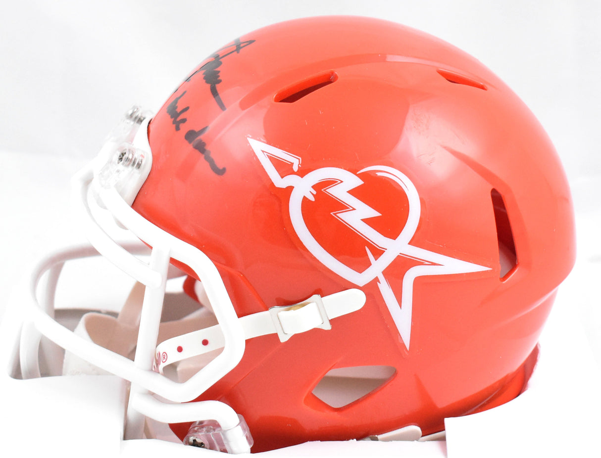 Steve Spurrier Signed Florida Gators Tom Petty Speed Mini Helmet-Beckett W Holo