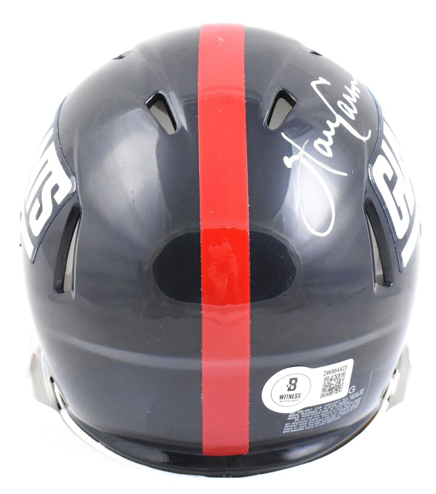 Harry Carson Autographed New York Giants 81-99 Speed Mini Helmet- Beckett W Holo