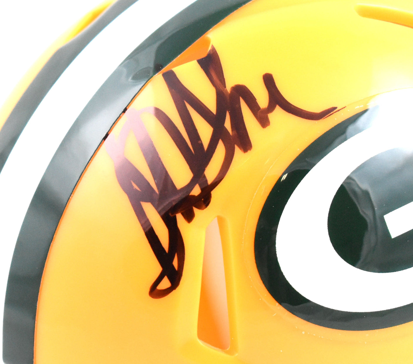 Sterling Sharpe Autographed Green Bay Packers Speed Mini Helmet - Beckett W Holo