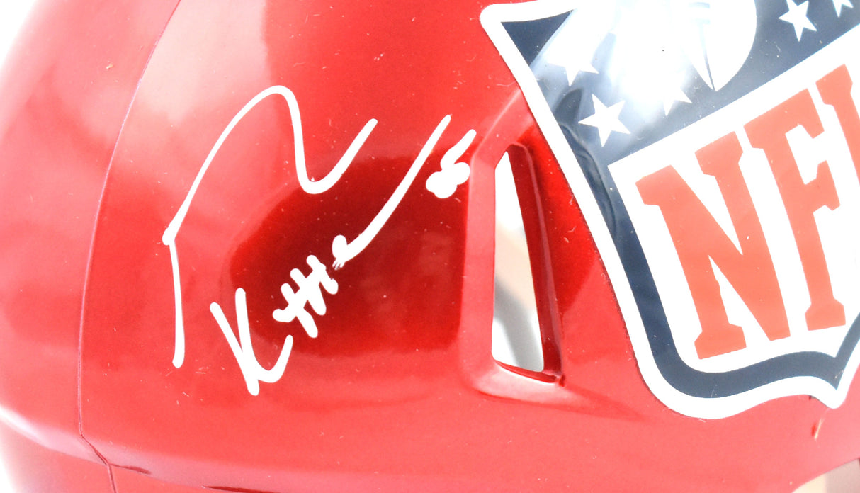 Sam LaPorta George Kittle Autographed NFL Flash Speed Mini Helmet-Beckett W Holo