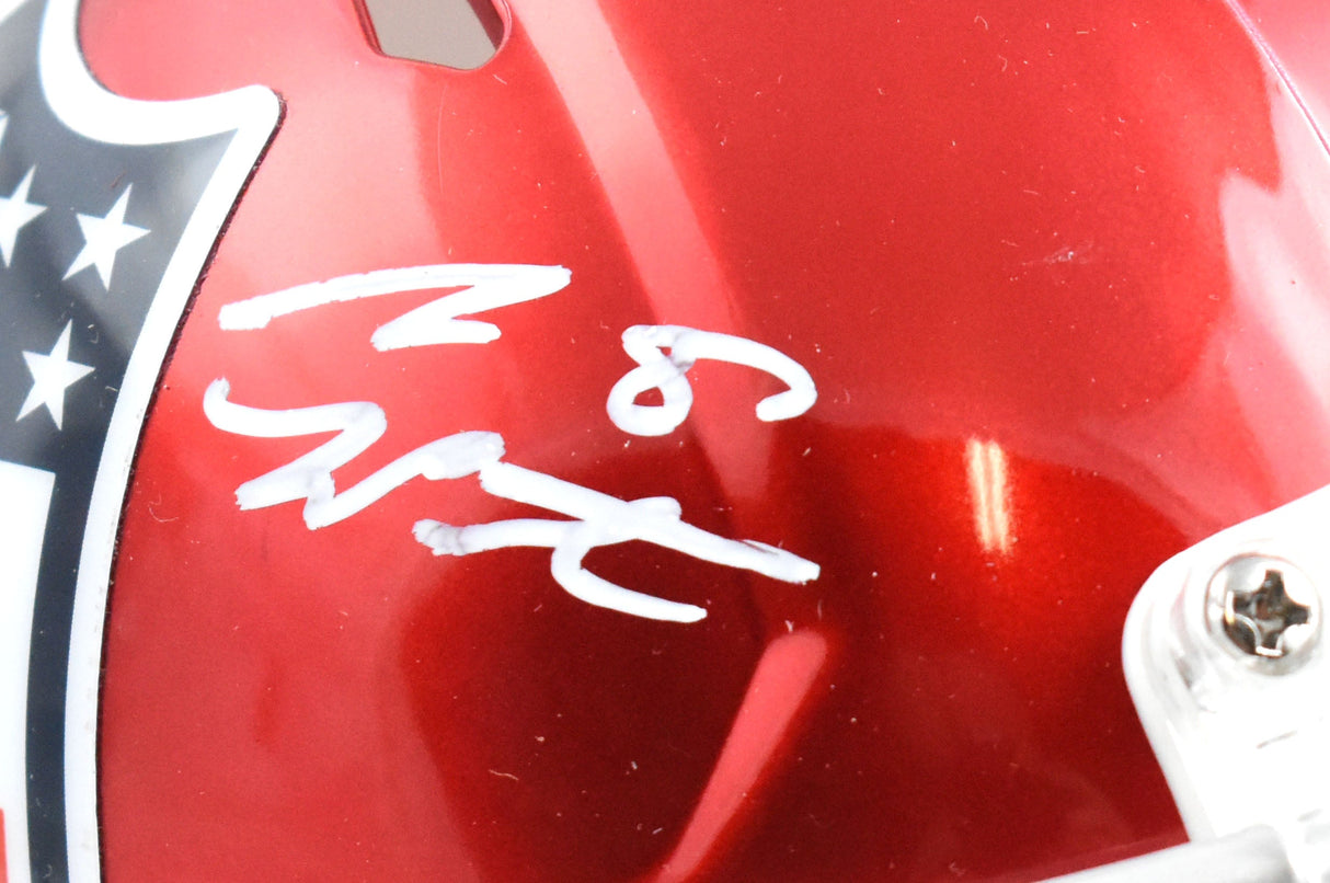 Sam LaPorta George Kittle Autographed NFL Flash Speed Mini Helmet-Beckett W Holo