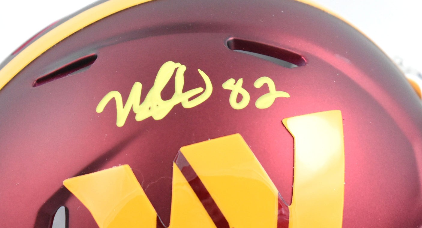 Michael Westbrook Autographed Commanders Speed Mini Helmet - Prova *Yellow