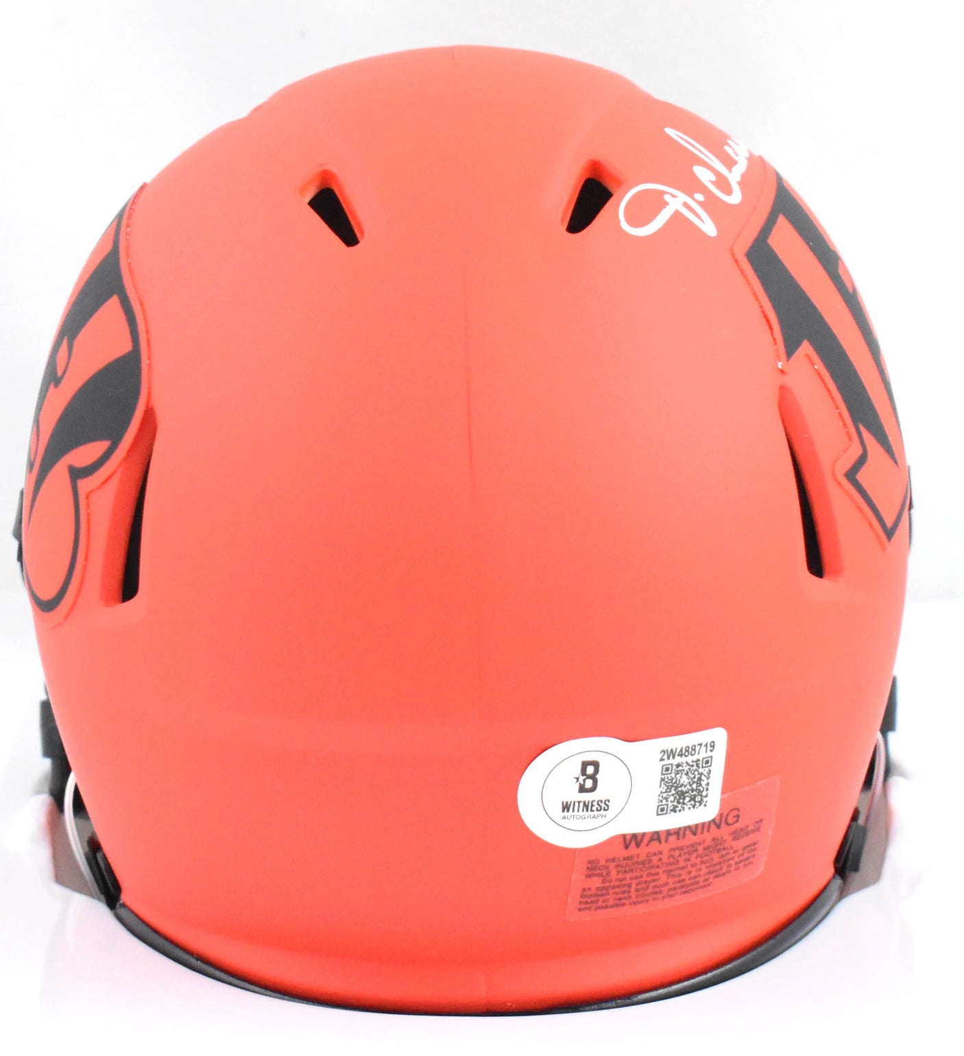 Ja'Marr Chase Autographed Bengals Rave Speed Mini Helmet - Beckett W Hologram