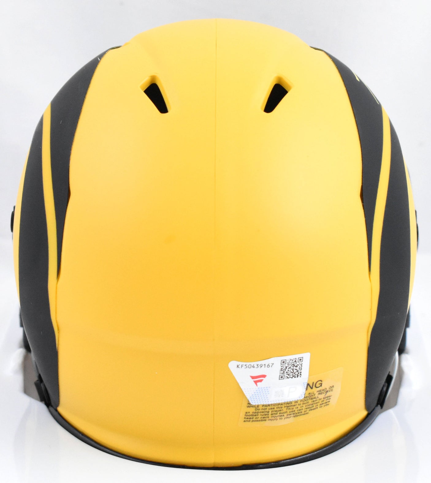 Puka Nacua Autographed Los Angeles Rams Rave Speed Mini Helmet - Fanatics*Yellow