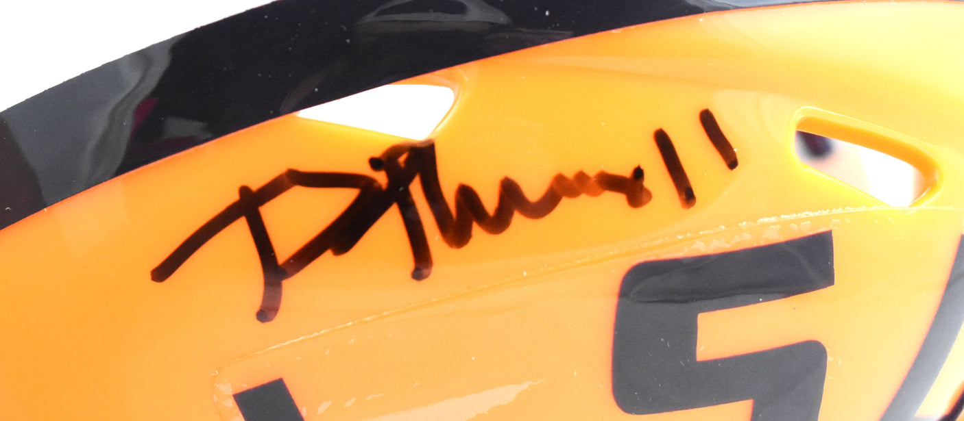 Brian Thomas Jr. Autographed LSU Tigers Speed Mini Helmet - Fanatics *Black