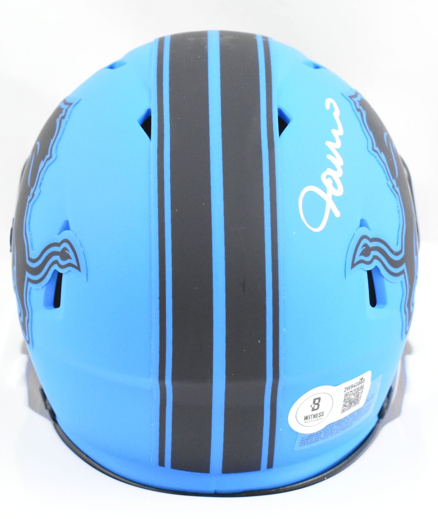 Jameson Williams Autographed Detroit Lions Rave Speed Mini Helmet-Beckett W Holo