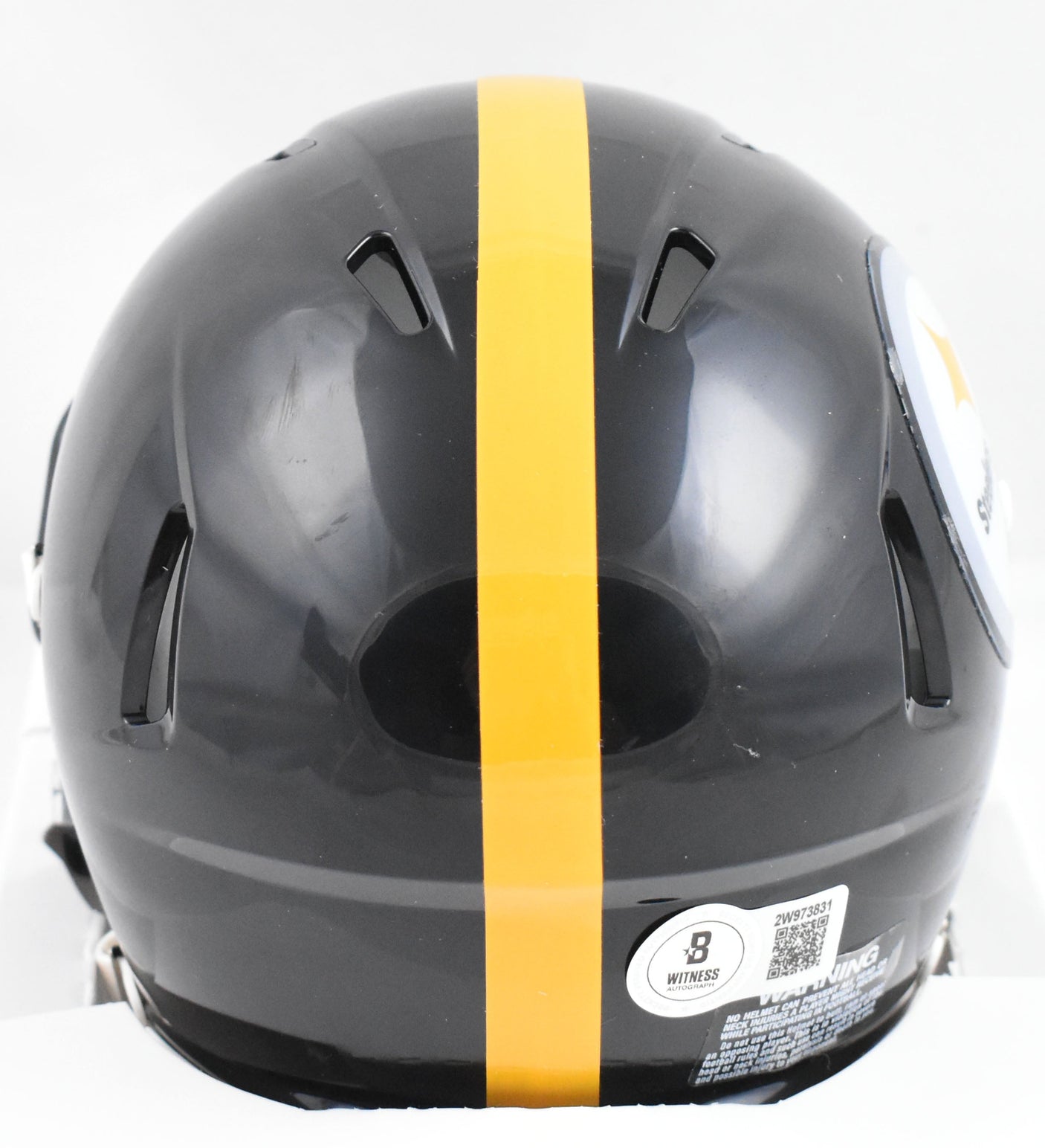 Troy Polamalu Autographed Pittsburgh Steelers Speed Mini Helmet - Beckett W Holo