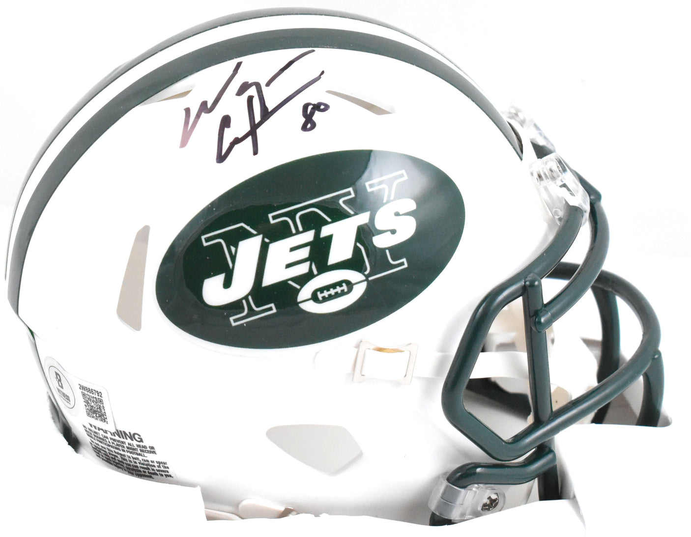Wayne Chrebet Autographed New York Jets Speed Mini Helmet - Beckett W Hologram