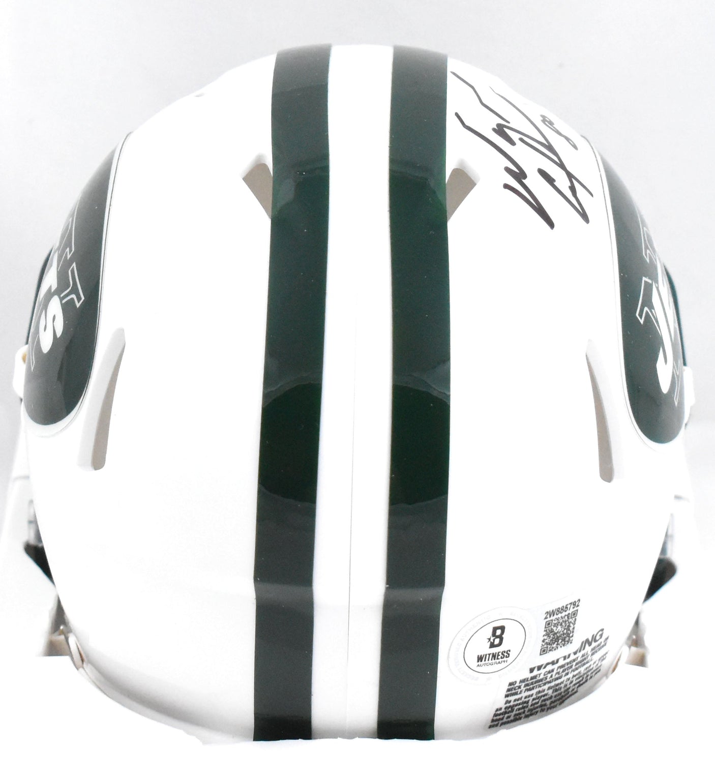 Wayne Chrebet Autographed New York Jets Speed Mini Helmet - Beckett W Hologram