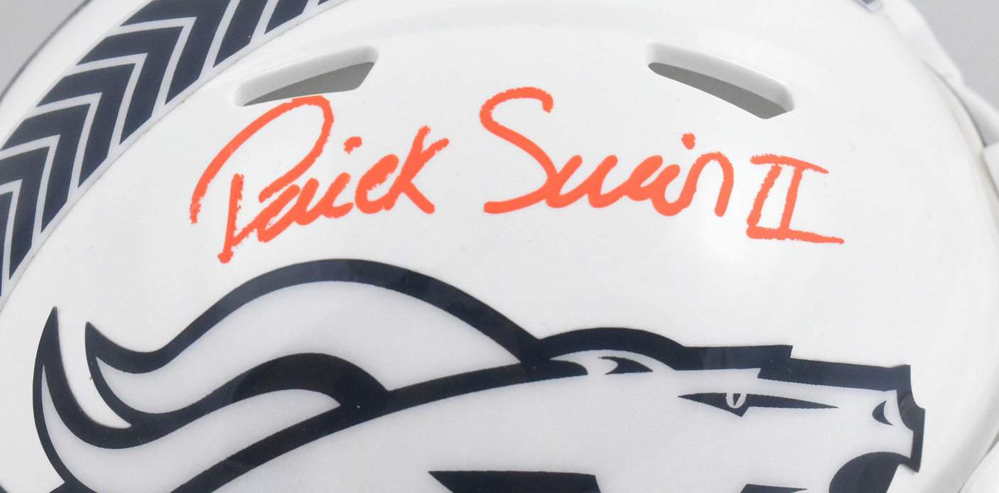 Patrick Surtain II Signed Broncos Salute 2024 Speed Mini Helmet - Beckett W Holo