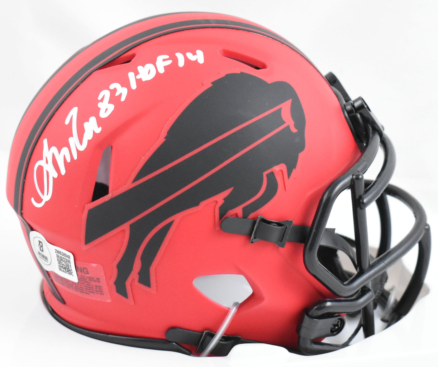 Andre Reed Autographed Buffalo Bills Rave Speed Mini Helmet HOF- Beckett W Holo