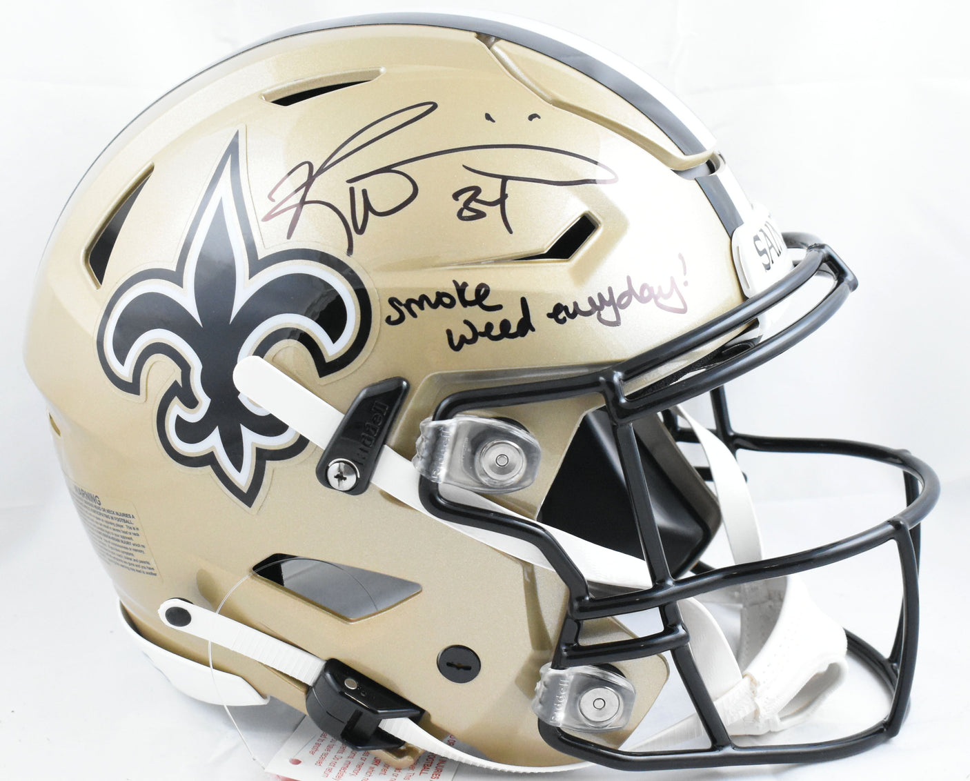 Ricky Williams Autographed Saints F/S SpeedFlex Helmet SWED - Beckett W Holo