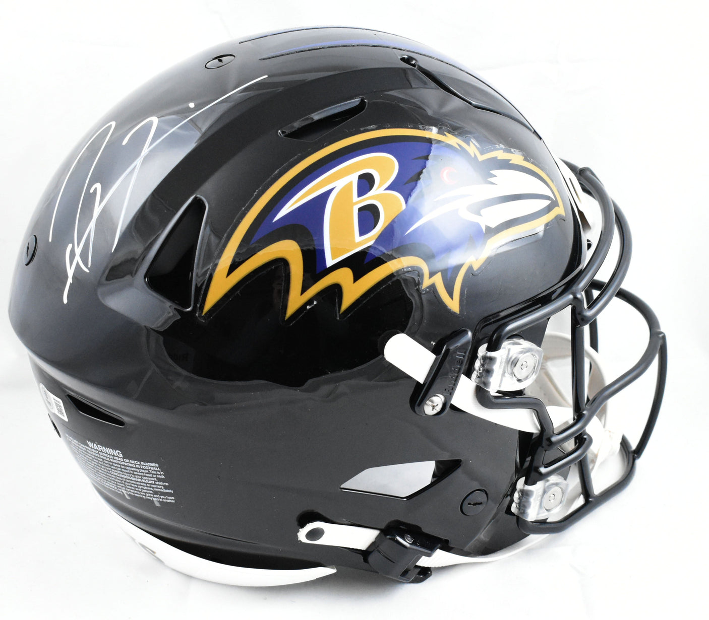 Ray Lewis Autographed Baltimore Ravens F/S SpeedFlex Helmet- Beckett W Hologram
