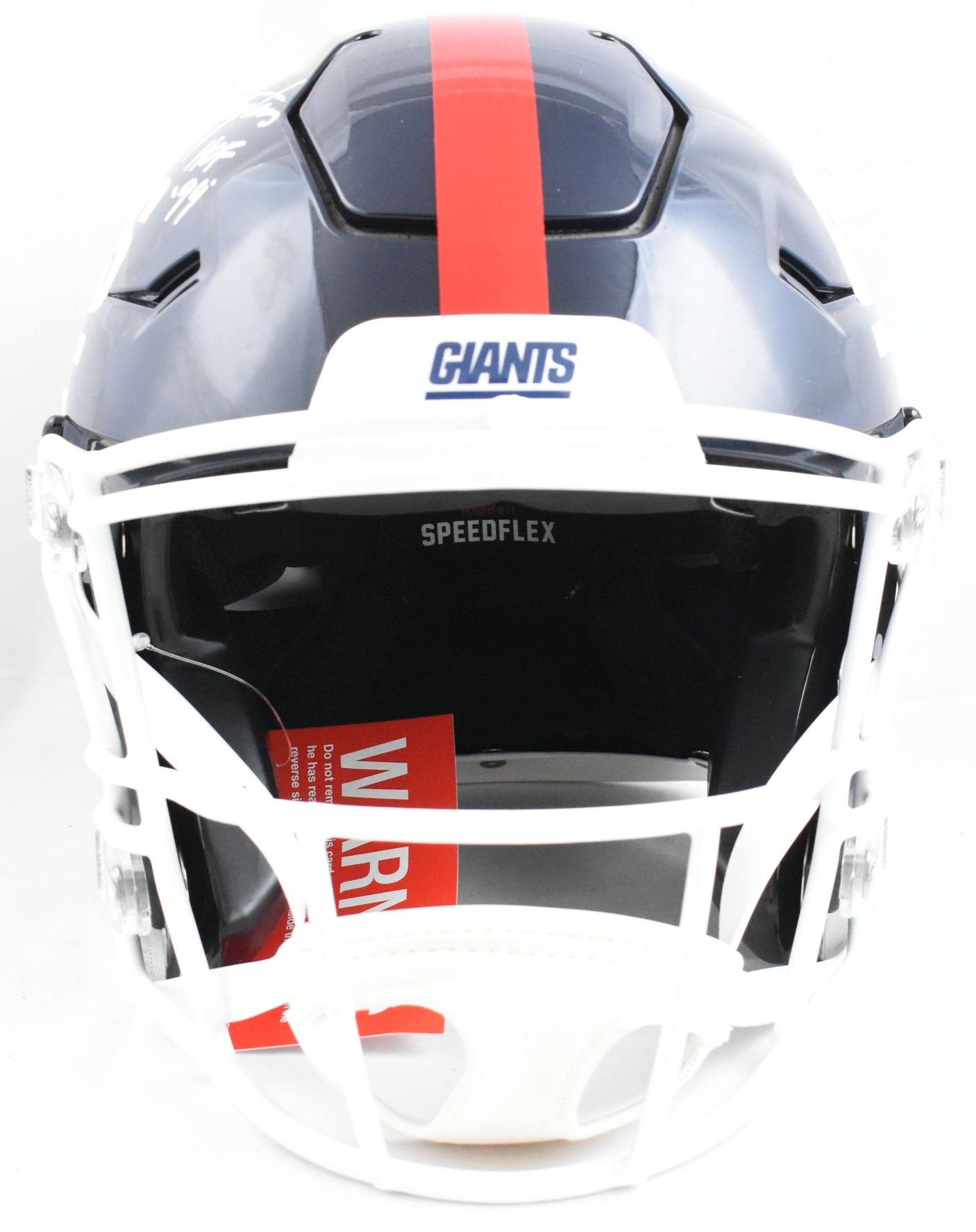 Lawrence Taylor Harry Carson Signed Giants F/S SpeedFlex Helmet HOF- Beckett W