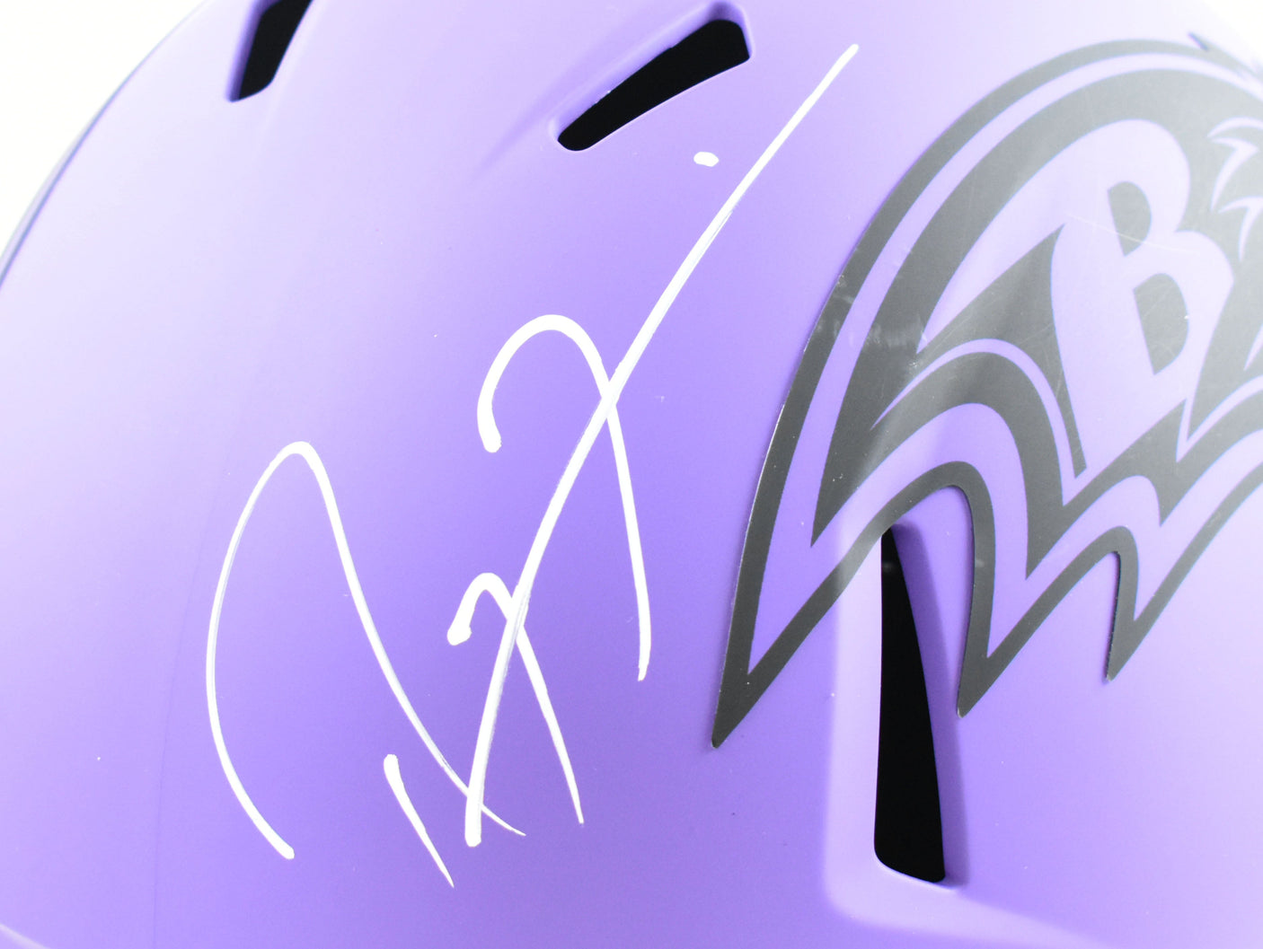Ray Lewis Autographed Baltimore Ravens F/S Rave Speed Helmet - Beckett W Holo