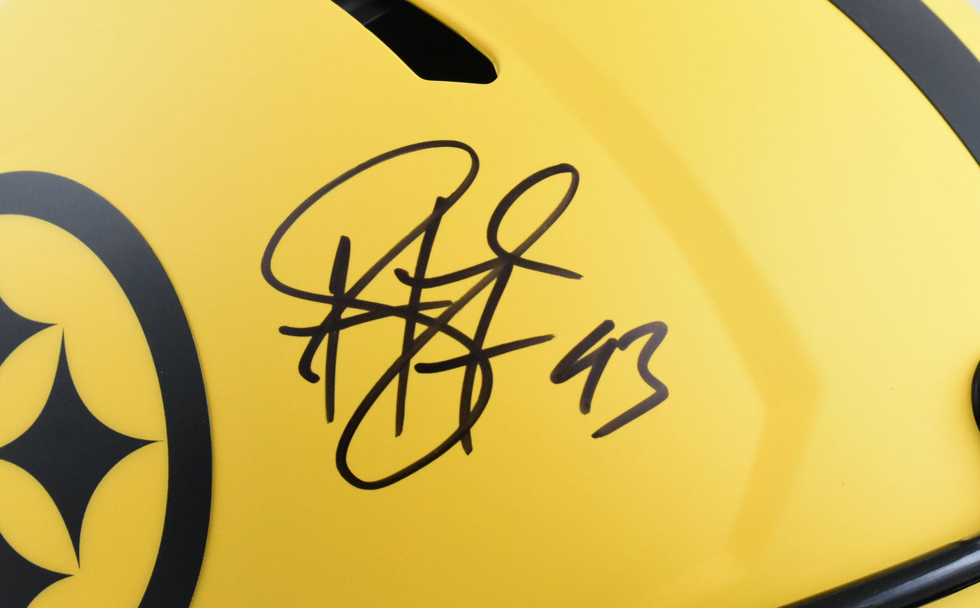 Troy Polamalu Autographed Steelers F/S Rave Speed Authentic Helmet - Beckett W