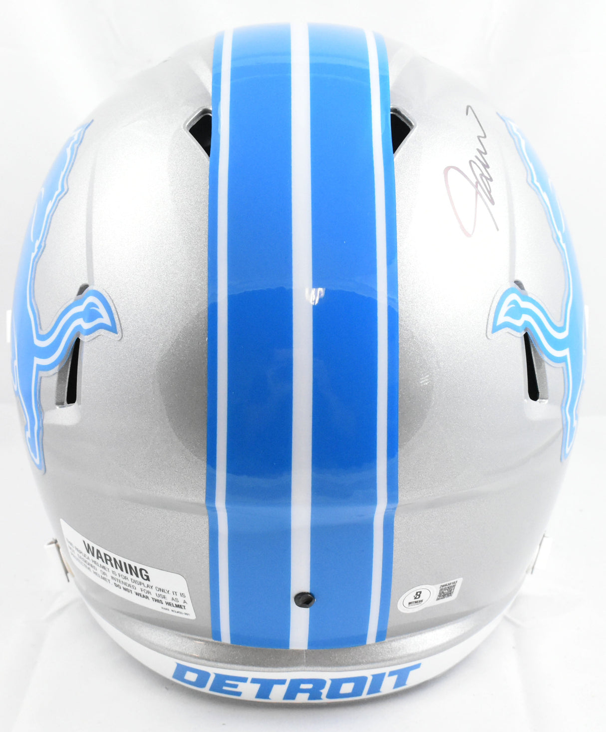 Jameson Williams Autographed Detroit Lions F/S Speed Helmet - Beckett W Hologram