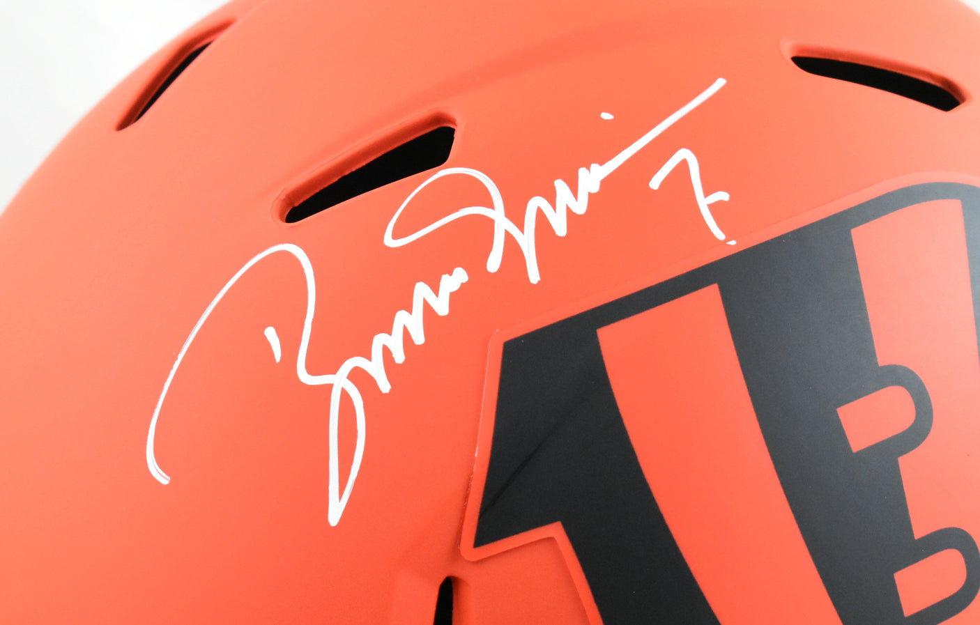 Boomer Esiason Autographed Bengals F/S Rave Speed Helmet - Beckett W Hologram