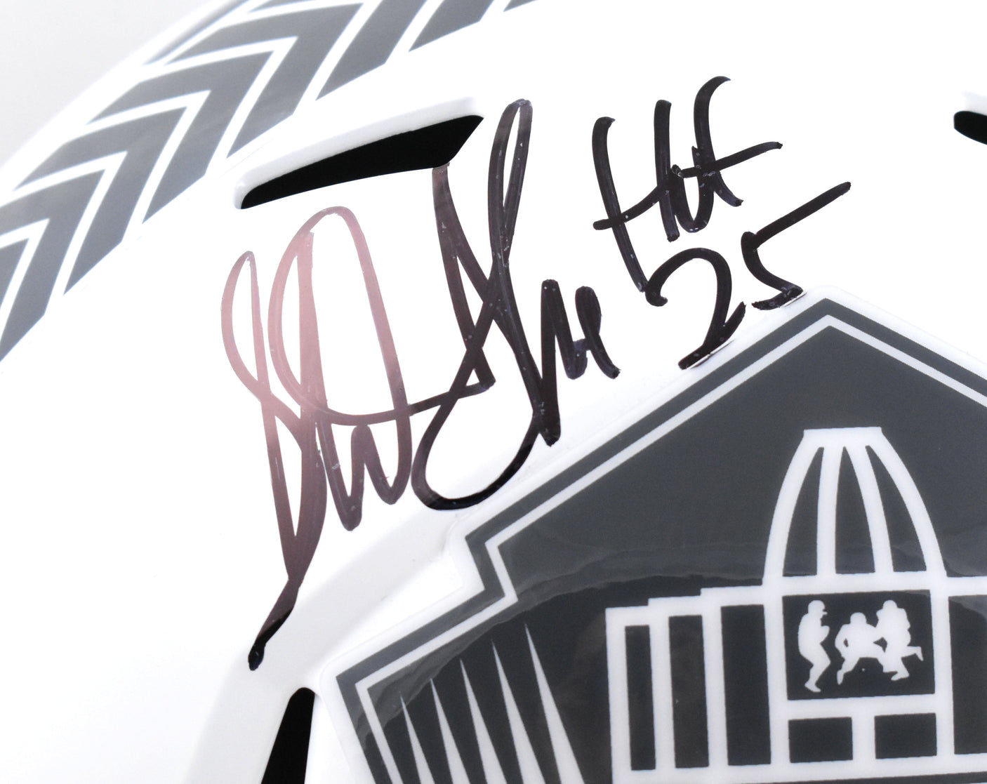 Shannon & Sterling Sharpe Autographed NFL F/S Salute Speed Helmet-Beckett W Holo