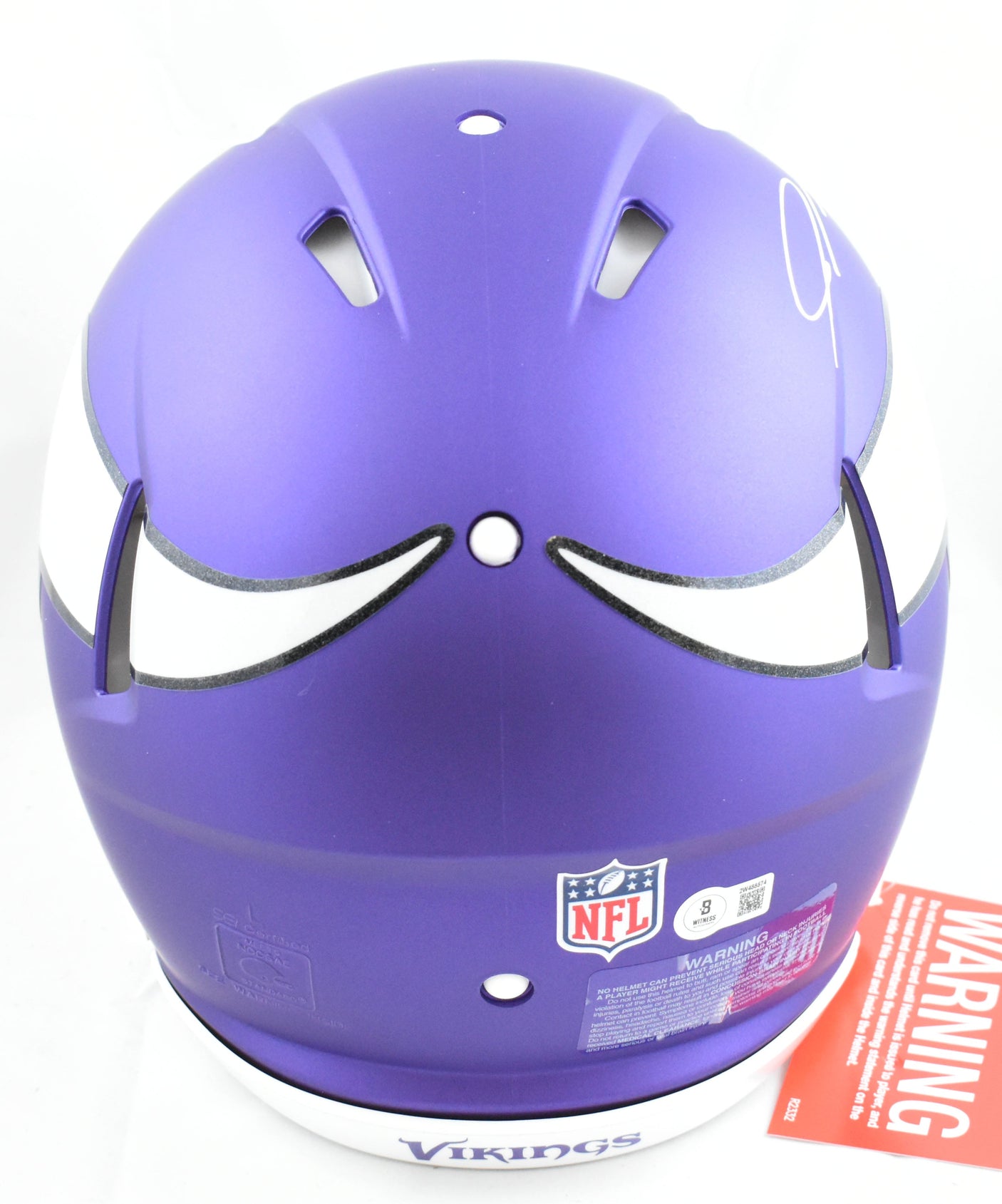 Jordan Addison Autographed Vikings F/S Speed Authentic Helmet-Beckett W Hologram