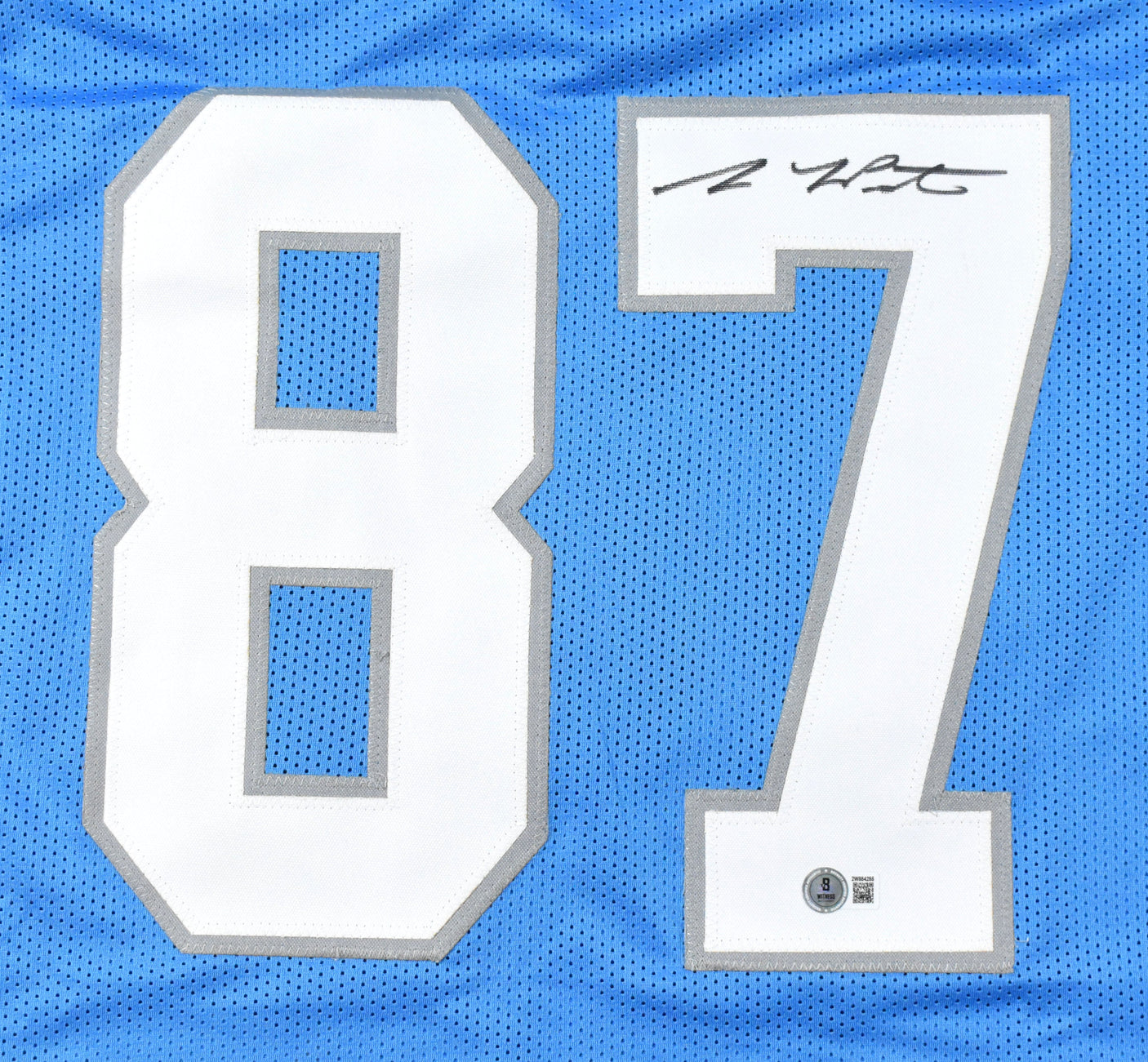 Sam LaPorta Autographed Blue Pro Style Jersey - Beckett W Hologram *Black