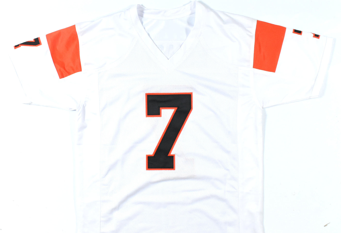 Boomer Esiason Autographed White Pro Style Jersey - Beckett W Hologram *Silver