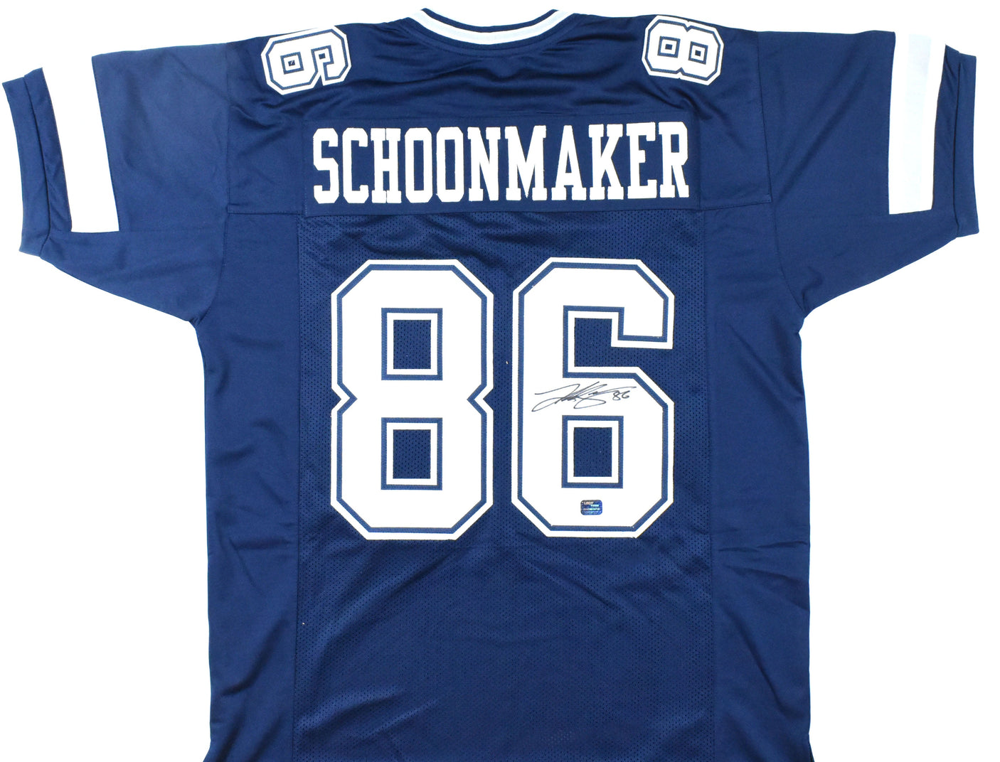 Luke Schoonmaker Autographed Blue Pro Style Jersey - Prova *Black