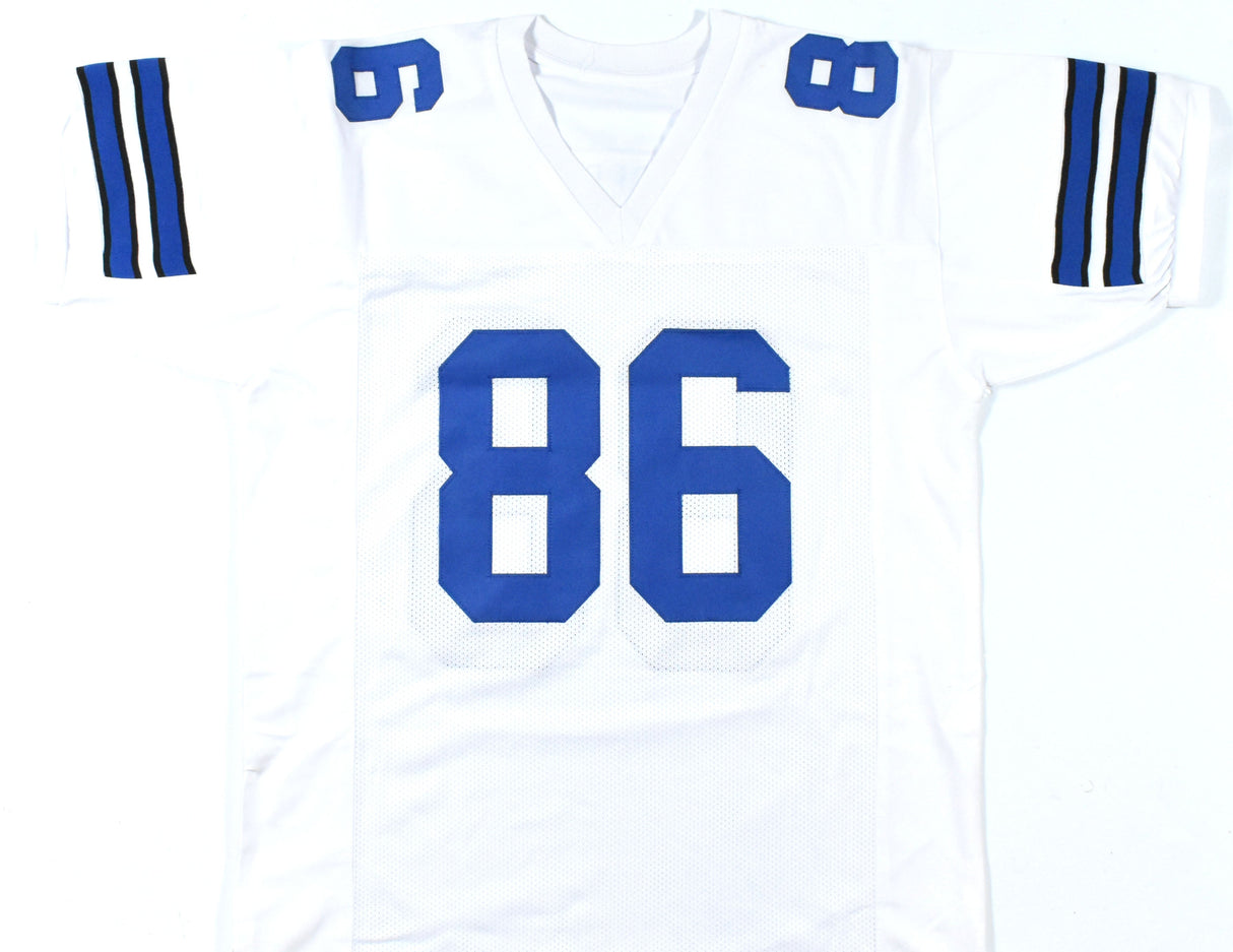 Luke Schoonmaker Autographed White Pro Style Jersey - Prova *Silver