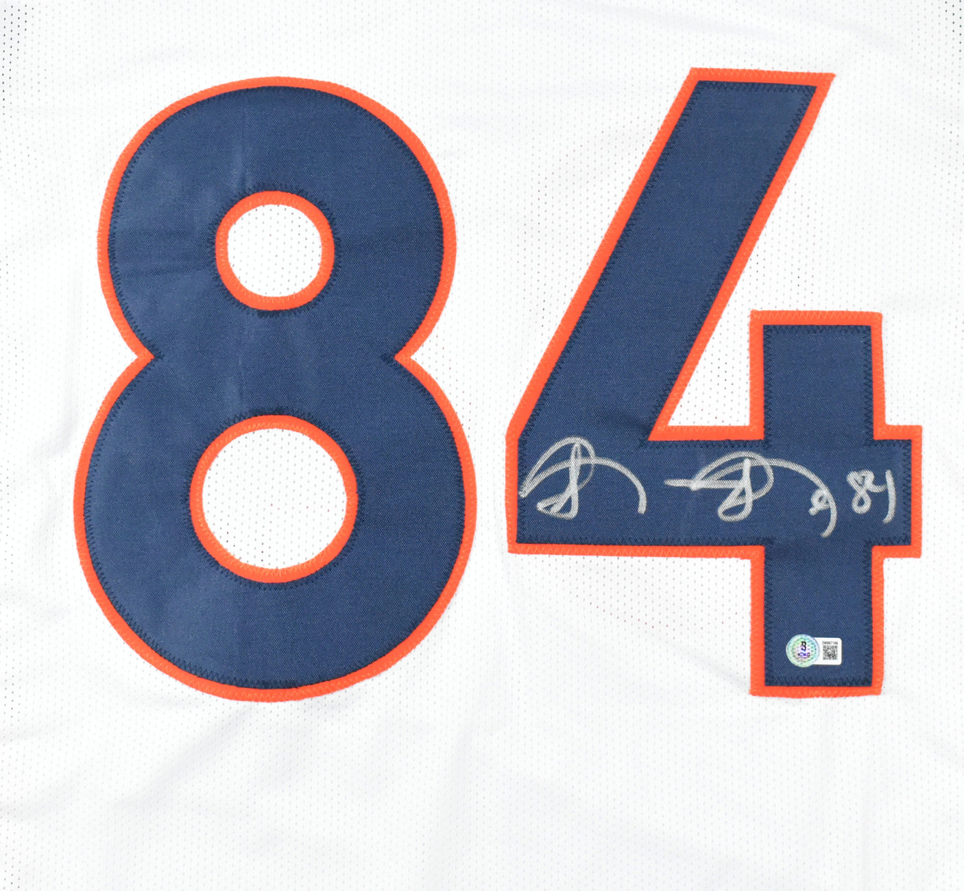 Shannon Sharpe Autographed White Pro Style Jersey - Beckett W Hologram *Silver