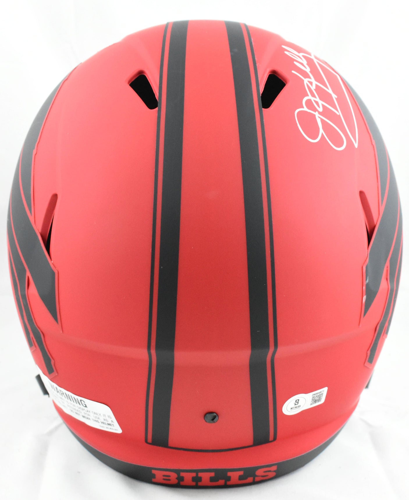 Jim Kelly Autographed Buffalo Bills F/S Rave Speed Helmet - Beckett W Hologram