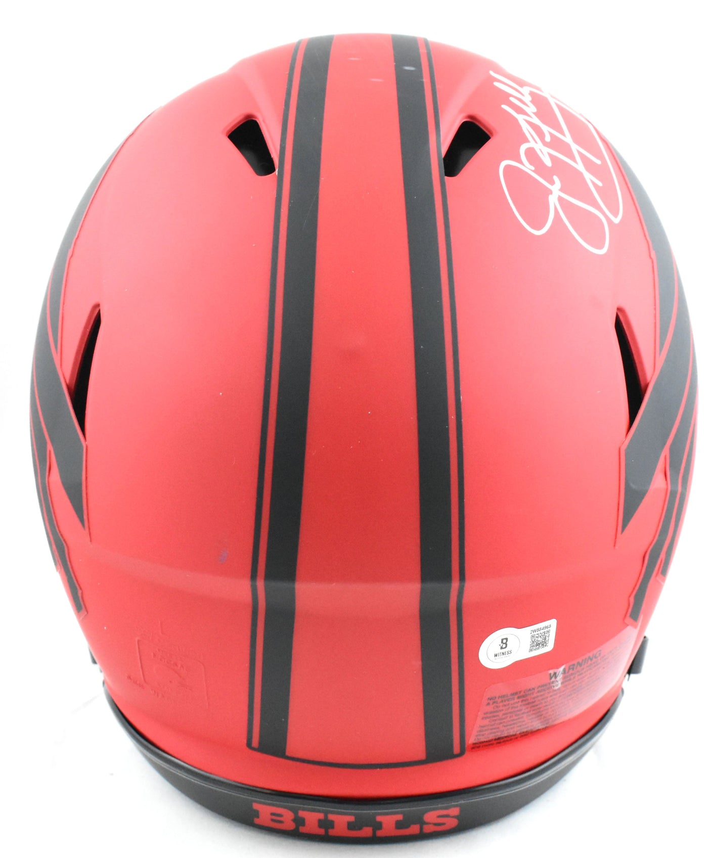 Jim Kelly Autographed Bills F/S Rave Speed Authentic Helmet - Beckett W Hologram