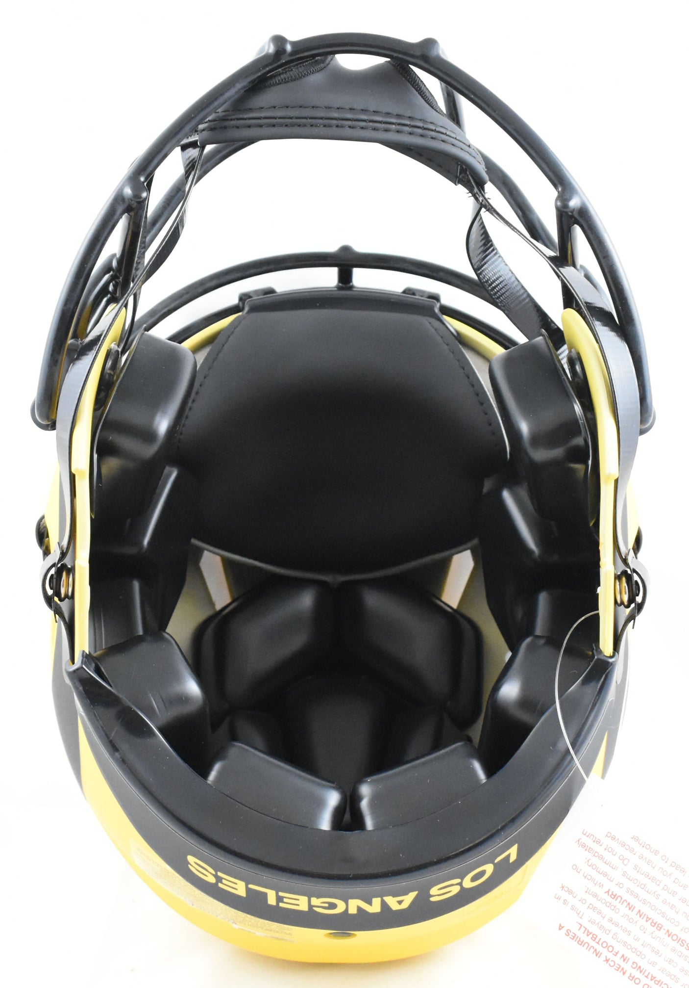 Marshall Faulk Autographed Rams F/S Rave Speed Authentic Helmet - Beckett W Holo