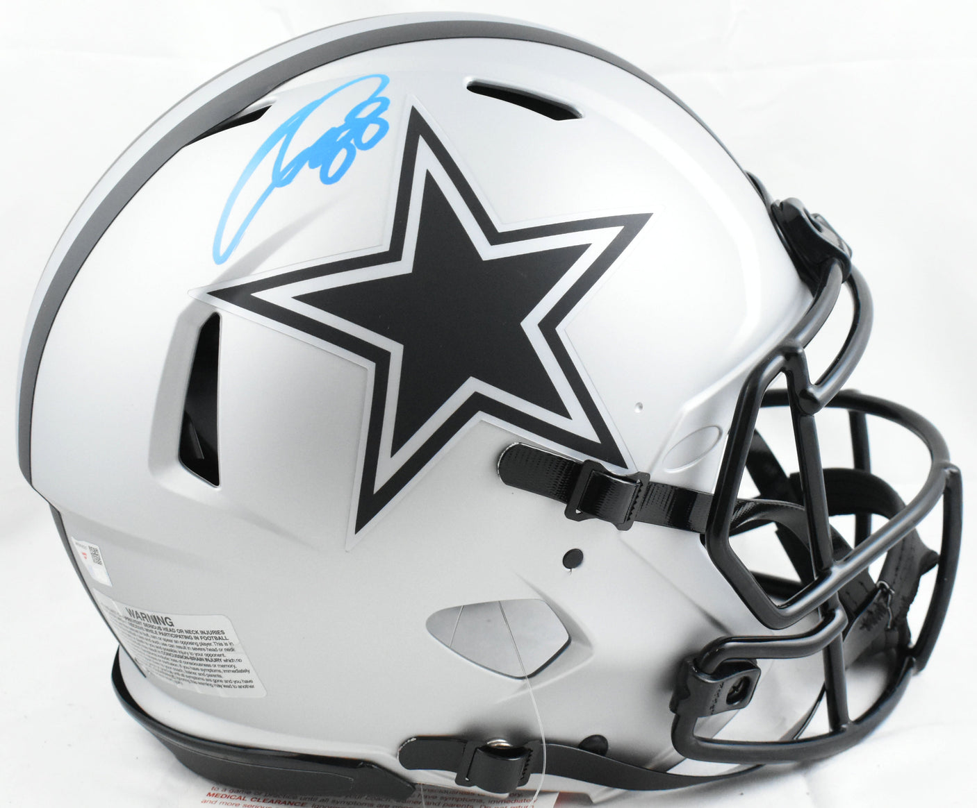 CeeDee Lamb Autographed Dallas Cowboys F/S Rave Speed Authentic Helmet- Fanatics