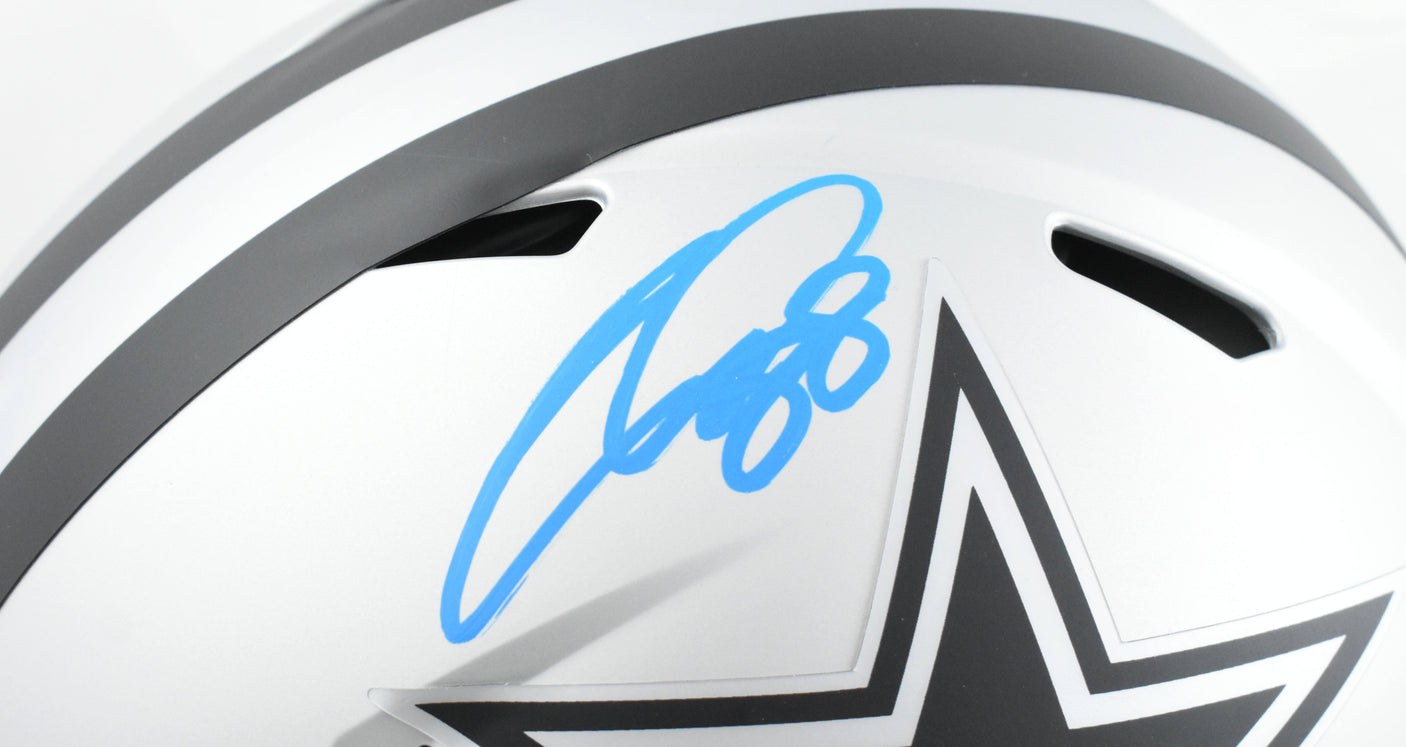 CeeDee Lamb Autographed Dallas Cowboys F/S Rave Speed Authentic Helmet- Fanatics