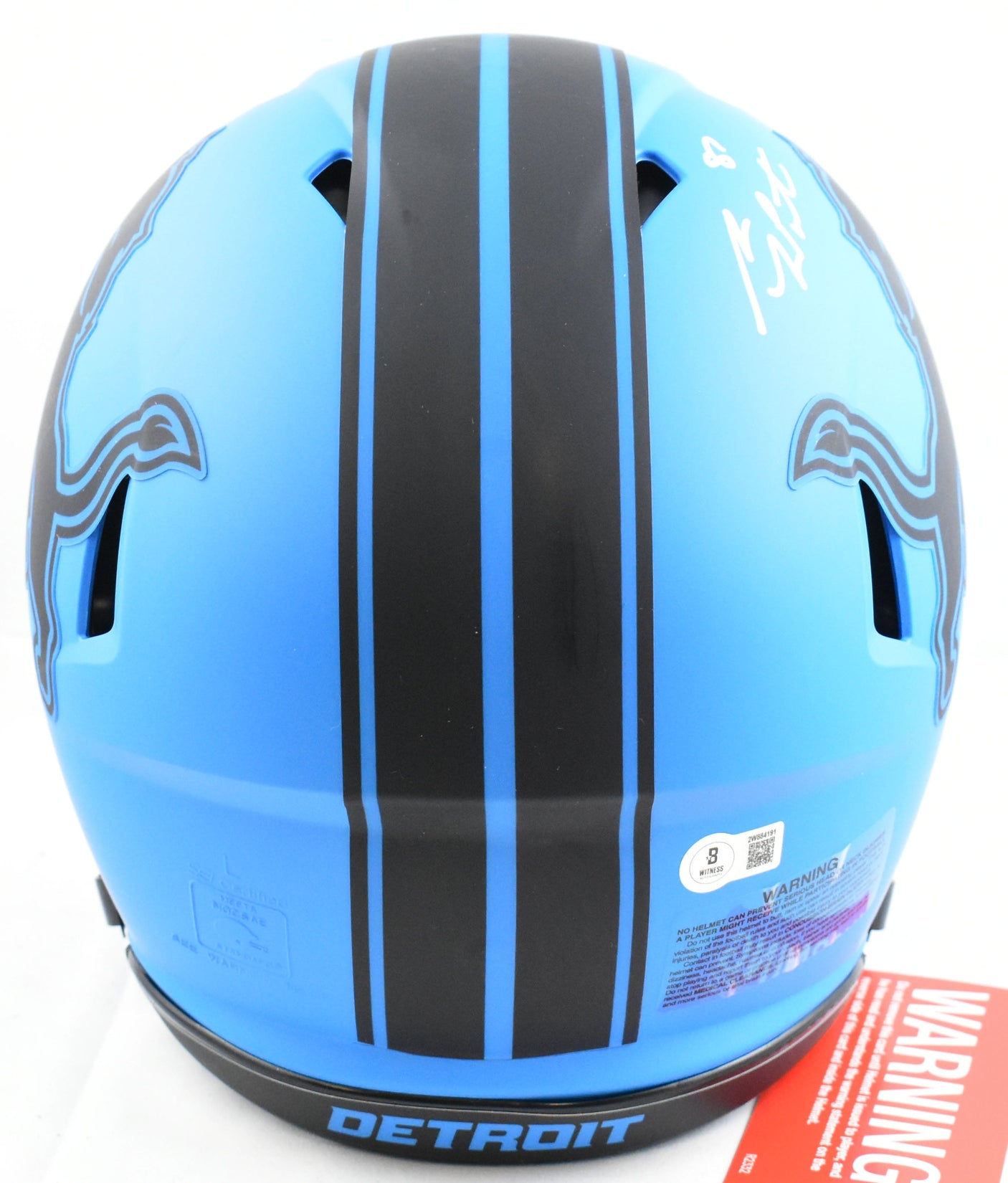 Sam LaPorta Autographed Lions F/S Rave Speed Authentic Helmet - Beckett W Holo