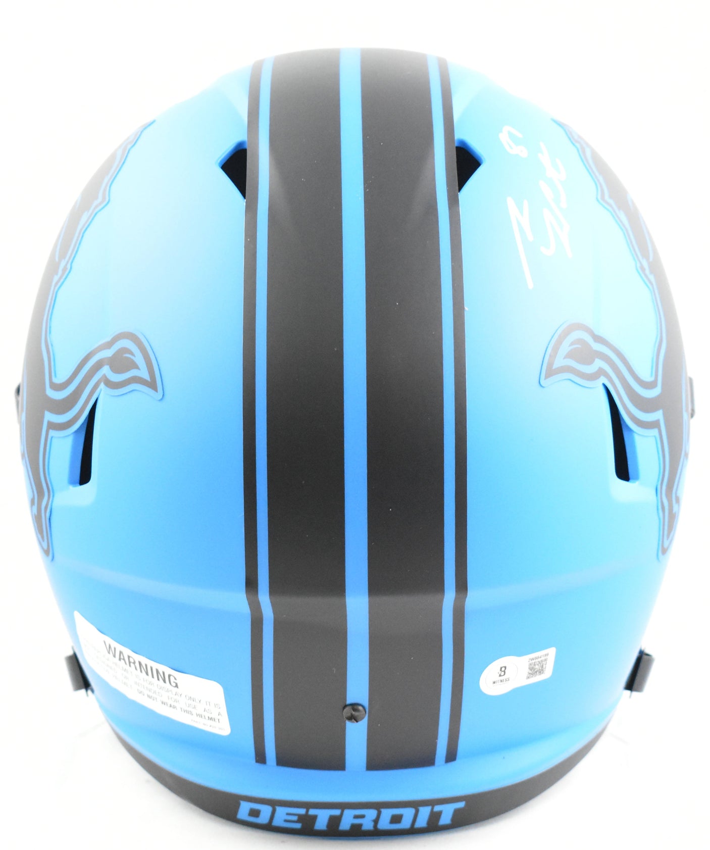 Sam LaPorta Autographed Detroit Lions F/S Rave Speed Helmet - Beckett W Hologram