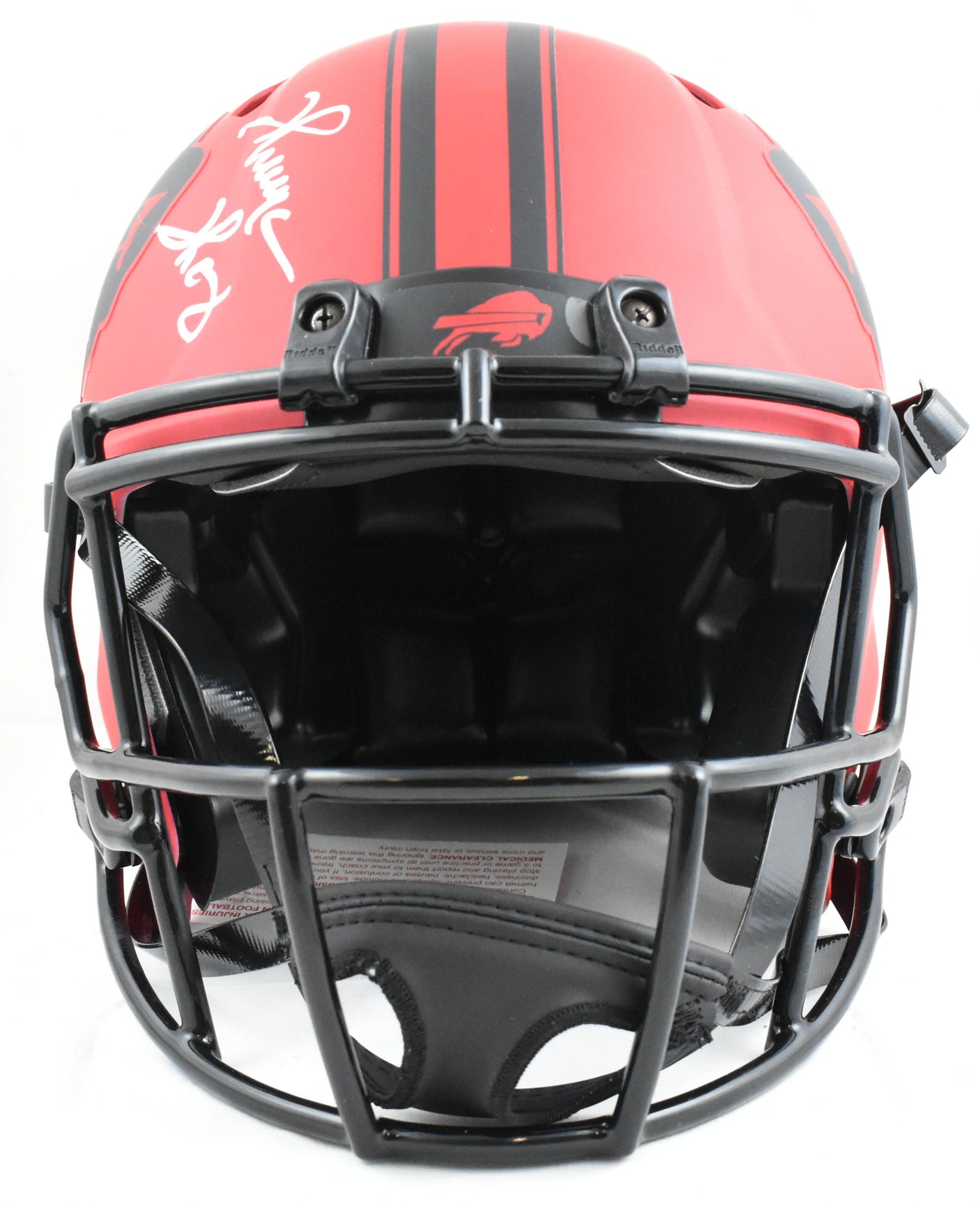 Thomas/Kelly/Reed Signed Bills F/S Rave Speed Authentic Helmet- Beckett W Holo