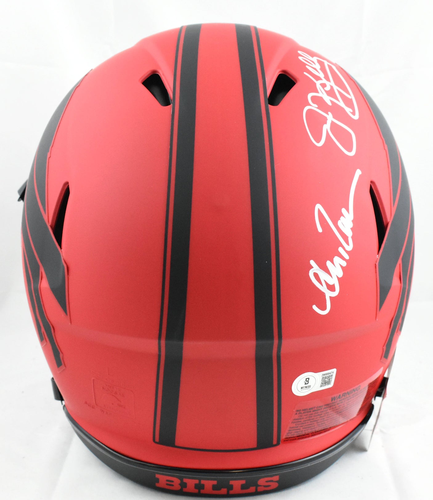 Thomas/Kelly/Reed Signed Bills F/S Rave Speed Authentic Helmet- Beckett W Holo