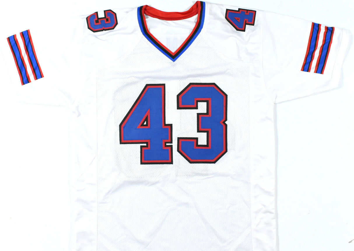Terrel Bernard Autographed White Pro Style Jersey - Prova *Silver