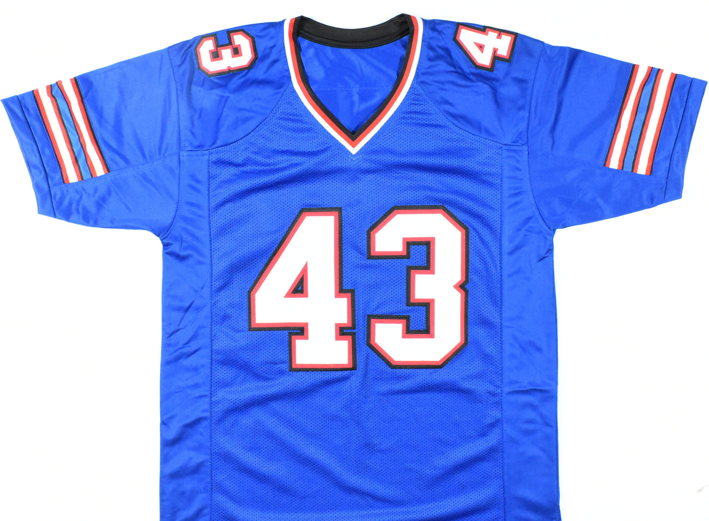 Terrel Bernard Autographed Blue Pro Style Jersey - Prova *Black