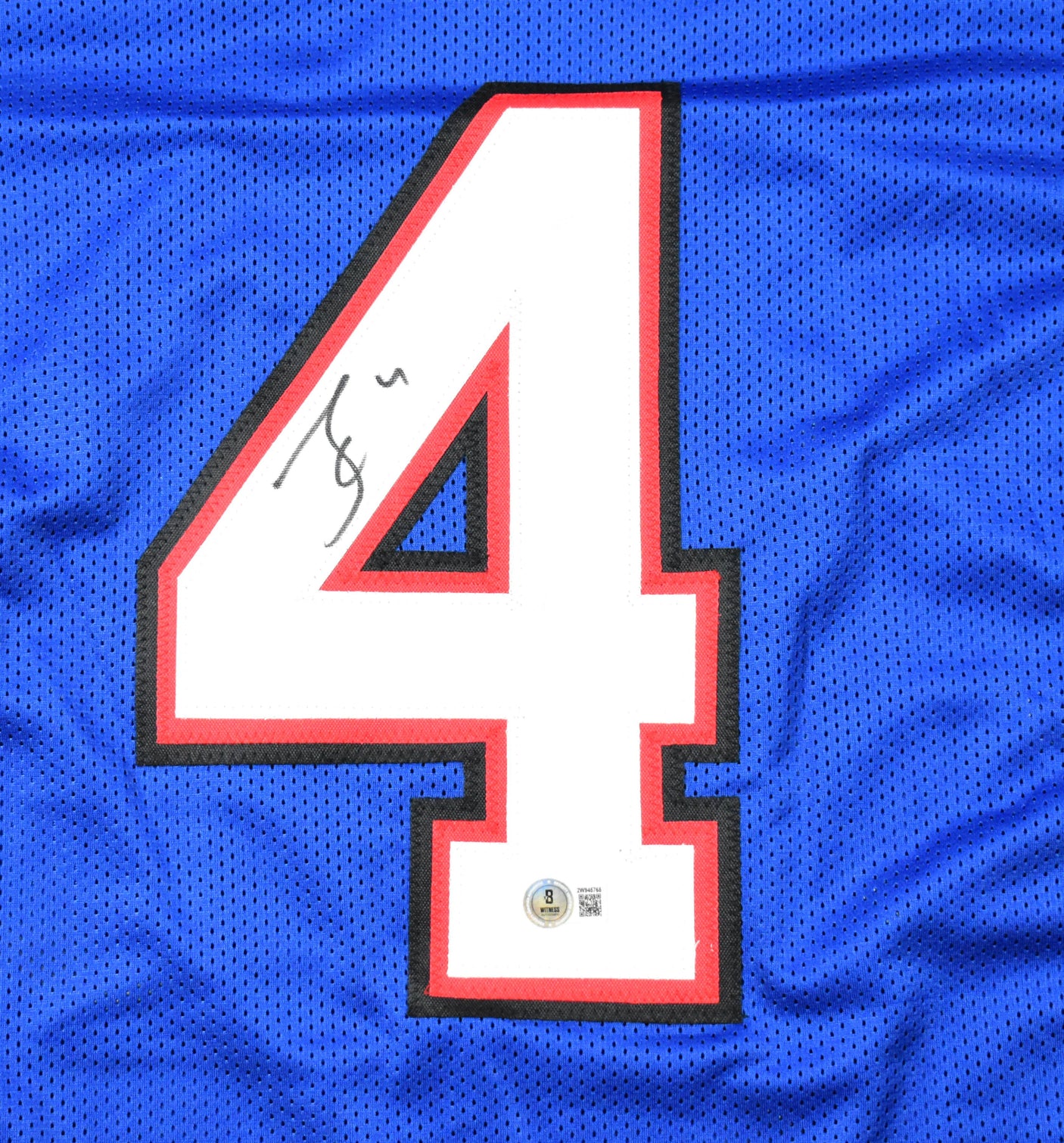 James Cook Autographed Blue Pro Style Jersey - Beckett W Hologram *Black