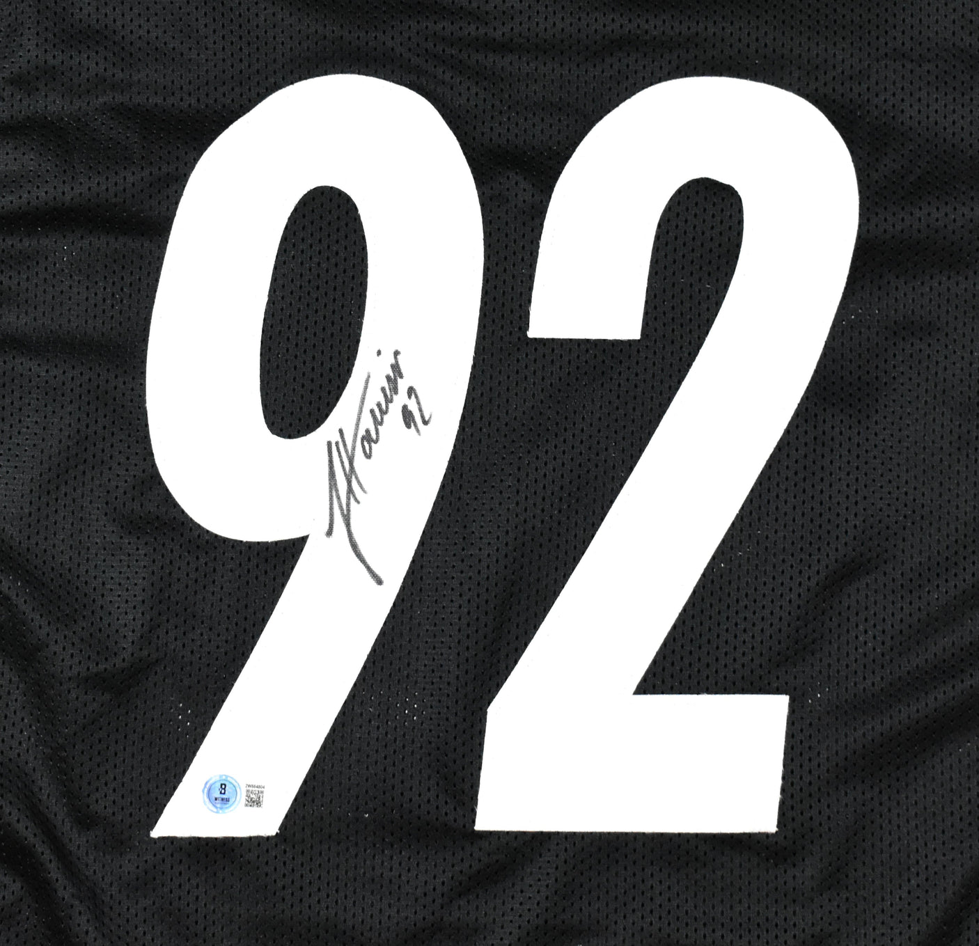 James Harrison Autographed Black Pro Style Jersey - Beckett W Hologram *Black